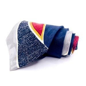 Bugatti Tie Silk Multi-Color Abstract Pattern